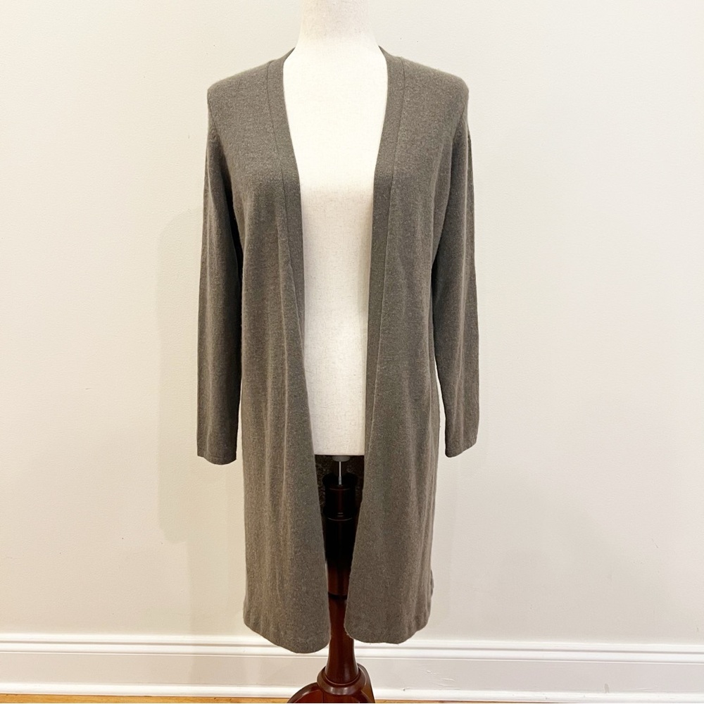Charter Club Cashmere Cardigan XS Extra Small Longline Open Front Luxury Neutral